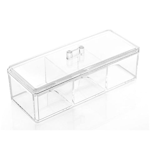 Crystal Acrylic Cosmatic Storage Boxes Cotton