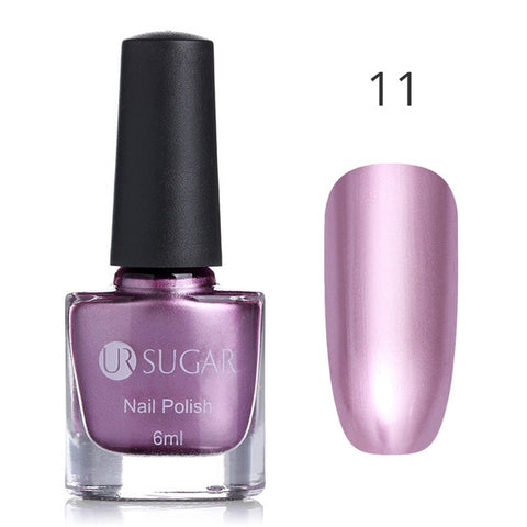 Colorful Pink Silver Gold Mirror Metallic Nail Polish