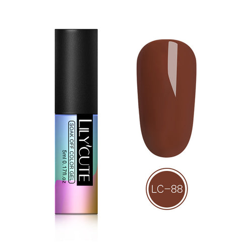 LILYCUTE Nail Art Pure Color UV LED Gel Nail Polish