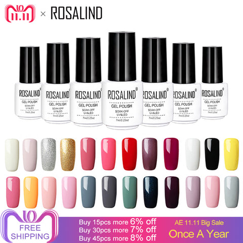 ROSALIND 7ML Gel Varnishes Pure Color