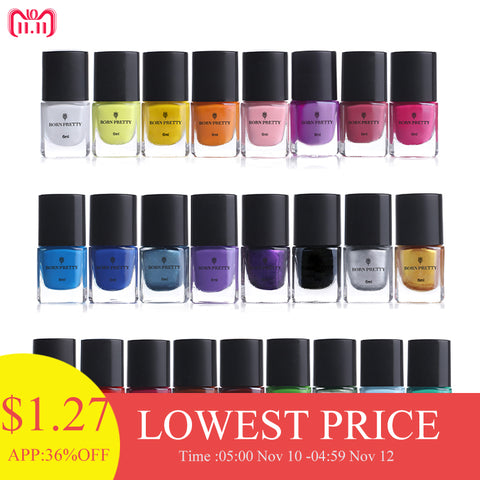 BORN PRETTY 1Bottle Nail Stamping Polish Varnish