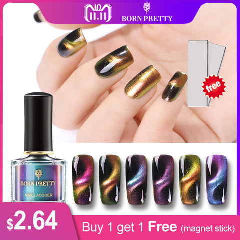 BORN PRETTY Chameleon 3D Cat Eye Nail Polish