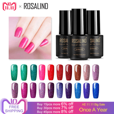 ROSALIND Nail Gel Polish 7ML Rainbow