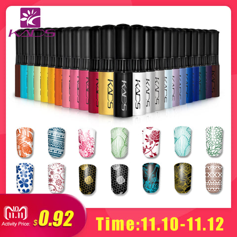 KADS Stamp polish 1 Bottle/LOT Nail Polish