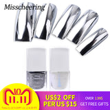 1 Pcs Silver Mirror Effect Metallic Nail Polish
