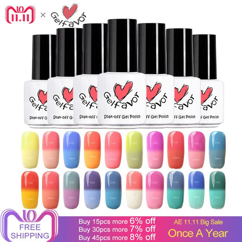 Gelfavor 7ML Gel Polish Set For Manicure Gel Nail Polish