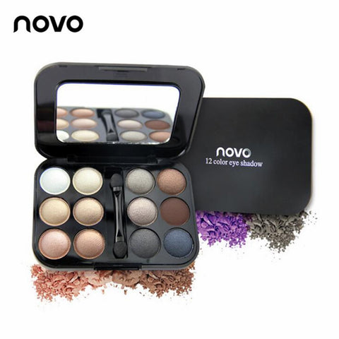 NOVO Pro 12 Colors  Eyeshadow Palette Shimmer