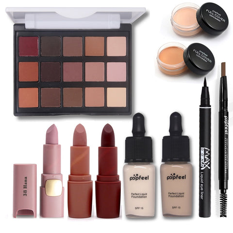 Makup Tool Kit Including Matte Eyeshadow Lipstick