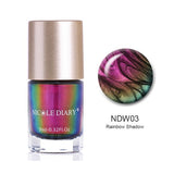 NICOLE DIARY Iridescent Flakies Chameleon Nail Polis