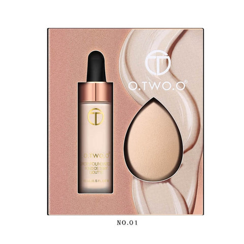 O.TWO.O Matte Foundation With Sponge Puff