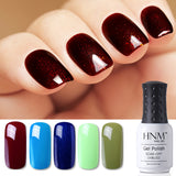 HNM 8ml Blue Red Pink Green Yellow Color Gel Nail Polish