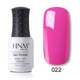 HNM 8ml Blue Red Pink Green Yellow Color Gel Nail Polish