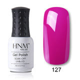 HNM 8ml Blue Red Pink Green Yellow Color Gel Nail Polish