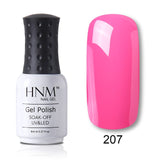 HNM 8ml Blue Red Pink Green Yellow Color Gel Nail Polish