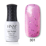 HNM 8ml Blue Red Pink Green Yellow Color Gel Nail Polish