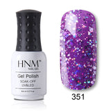 HNM 8ml Blue Red Pink Green Yellow Color Gel Nail Polish