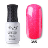 HNM 8ml Blue Red Pink Green Yellow Color Gel Nail Polish