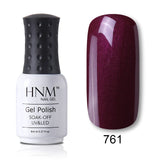 HNM 8ml Blue Red Pink Green Yellow Color Gel Nail Polish