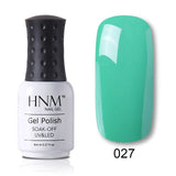 HNM 8ml Blue Red Pink Green Yellow Color Gel Nail Polish