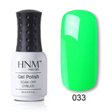 HNM 8ml Blue Red Pink Green Yellow Color Gel Nail Polish