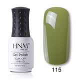 HNM 8ml Blue Red Pink Green Yellow Color Gel Nail Polish