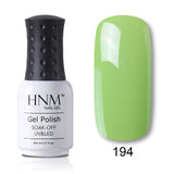 HNM 8ml Blue Red Pink Green Yellow Color Gel Nail Polish