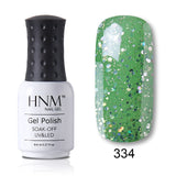 HNM 8ml Blue Red Pink Green Yellow Color Gel Nail Polish