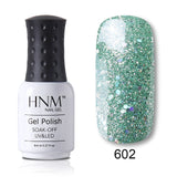 HNM 8ml Blue Red Pink Green Yellow Color Gel Nail Polish