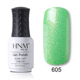 HNM 8ml Blue Red Pink Green Yellow Color Gel Nail Polish