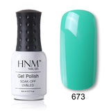 HNM 8ml Blue Red Pink Green Yellow Color Gel Nail Polish