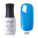 HNM 8ml Blue Red Pink Green Yellow Color Gel Nail Polish