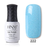 HNM 8ml Blue Red Pink Green Yellow Color Gel Nail Polish