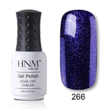 HNM 8ml Blue Red Pink Green Yellow Color Gel Nail Polish