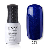 HNM 8ml Blue Red Pink Green Yellow Color Gel Nail Polish