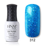 HNM 8ml Blue Red Pink Green Yellow Color Gel Nail Polish