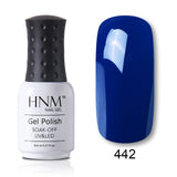 HNM 8ml Blue Red Pink Green Yellow Color Gel Nail Polish