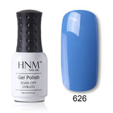 HNM 8ml Blue Red Pink Green Yellow Color Gel Nail Polish