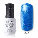 HNM 8ml Blue Red Pink Green Yellow Color Gel Nail Polish