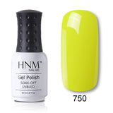 HNM 8ml Blue Red Pink Green Yellow Color Gel Nail Polish