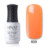 HNM 8ml Blue Red Pink Green Yellow Color Gel Nail Polish