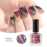 BORN PRETTY Holographic Chameleon Cat Eye Nail Polish