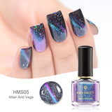 BORN PRETTY Holographic Chameleon Cat Eye Nail Polish