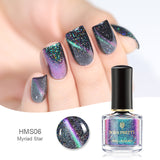 BORN PRETTY Holographic Chameleon Cat Eye Nail Polish