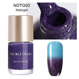 NICOLE DIARY Iridescent Flakies Chameleon Nail Polis
