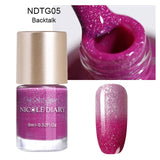 NICOLE DIARY Iridescent Flakies Chameleon Nail Polis