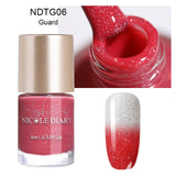 NICOLE DIARY Iridescent Flakies Chameleon Nail Polis