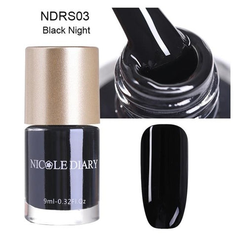 NICOLE DIARY Iridescent Flakies Chameleon Nail Polis