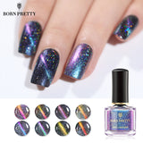 BORN PRETTY Holographic Chameleon Cat Eye Nail Polish