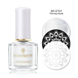 BORN PRETTY Black White Nail Stamping Polish Lacquer