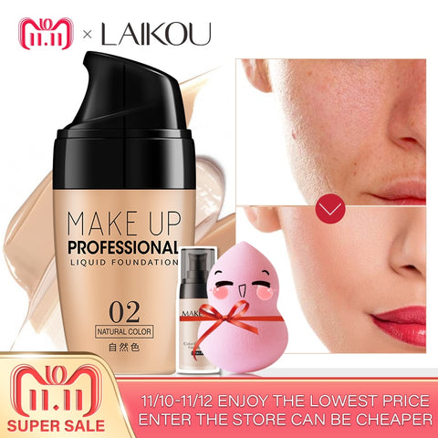 laikou Face Makeup Base Liquid Foundation